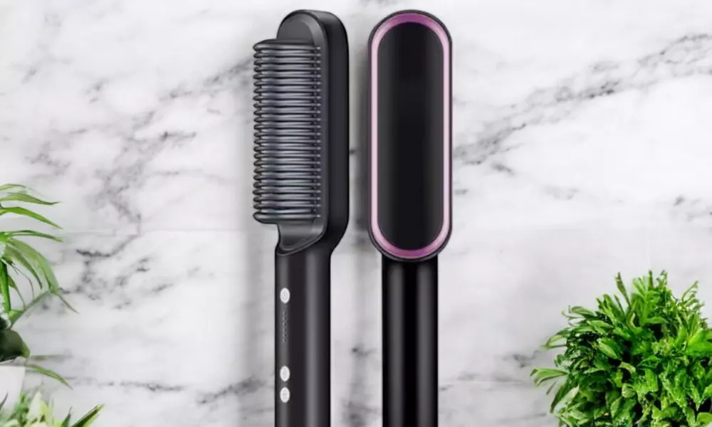 Brosse lissante pour cheveux, 5 niveaux de température - Primary Image