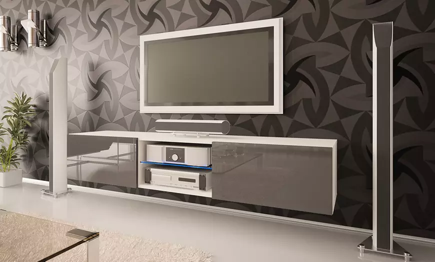Image 5: Gloss Front TV Cabinet Unit