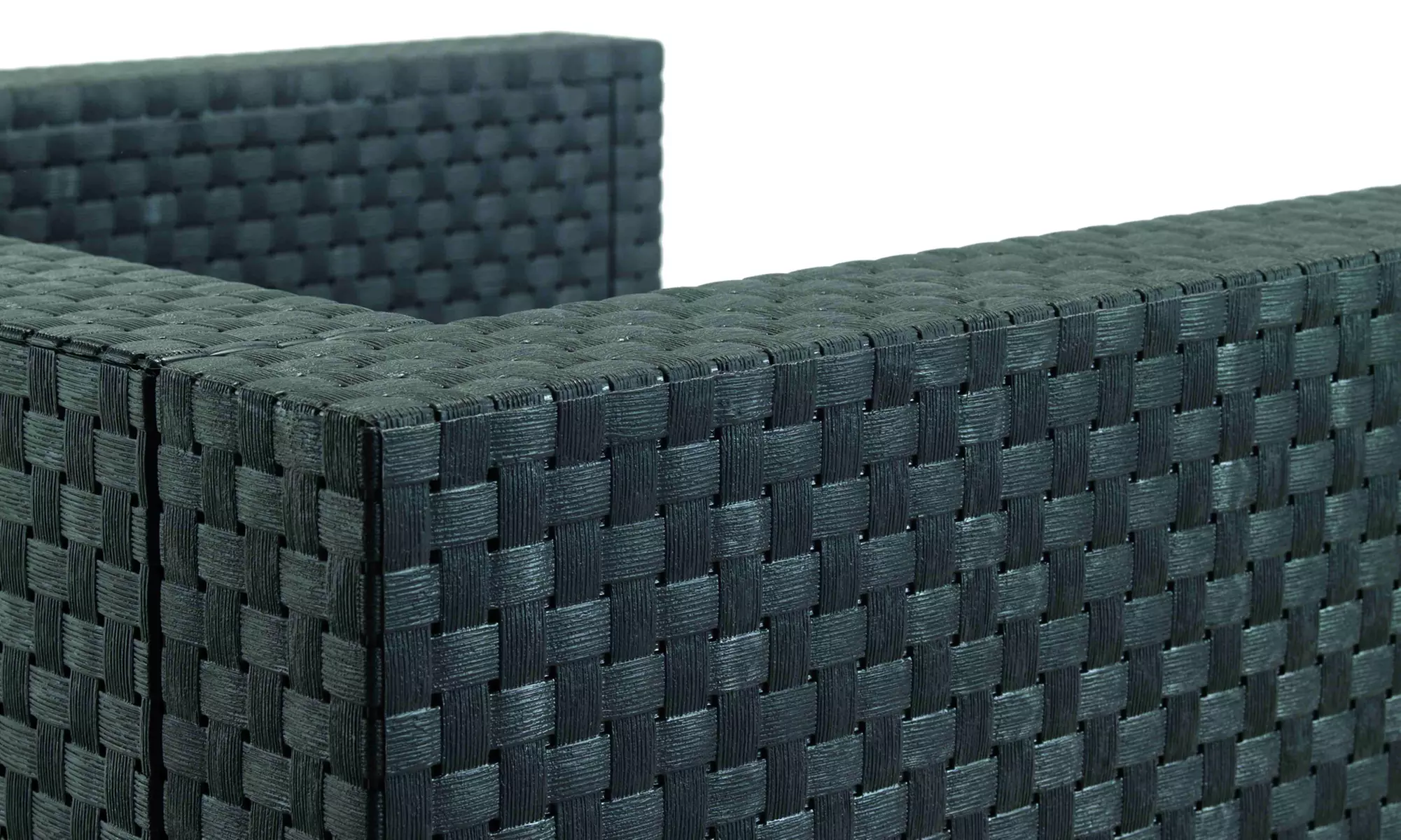 Muebles de jardín Manhattan con sofá, sillón, puff y mesa de café - Second Medium