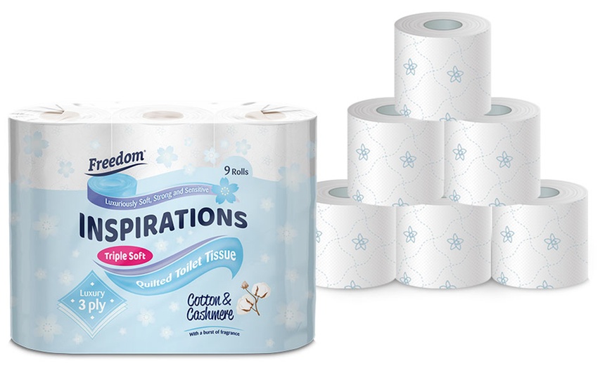 Image 4: 45 or 90 Rolls of Freedom Inspiration Cotton and Cashmere Toilet Paper