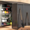 Image 1: Outdoor Garden Steel Storage Sheds