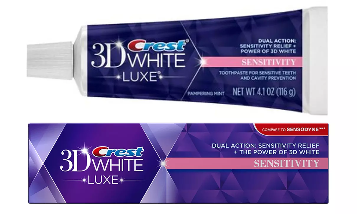Crest 3D White Luxe Sensitivity Toothpaste (6-Pack, 4.1oz. Tubes) - Second Medium