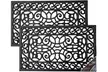 Three Packs of Decorative Non-Slip Rubber Door Mats - Second Medium