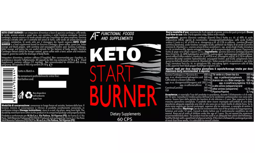 Tot 720 'Keto Start Burner'-tabletten