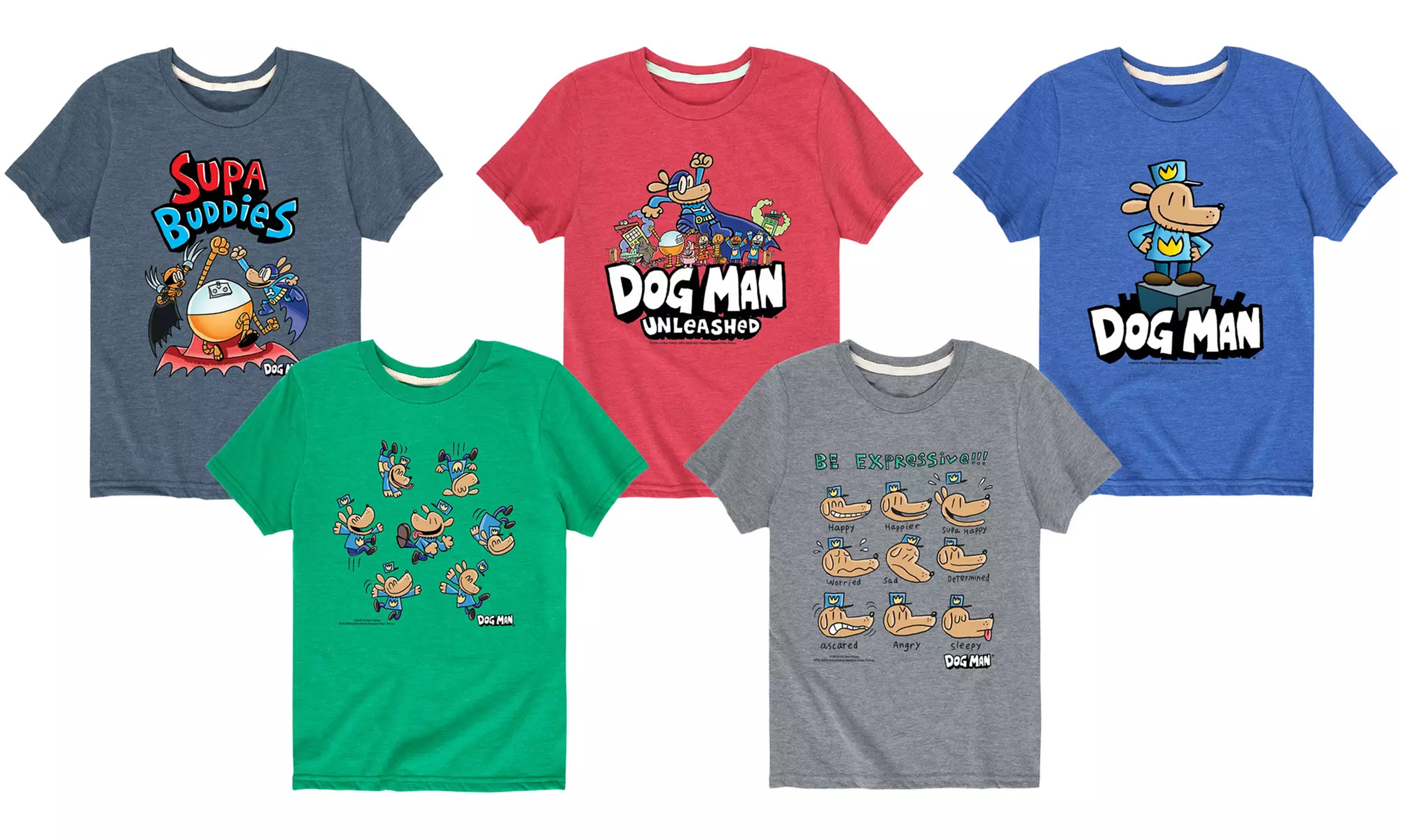 Kids' Licensed Dog Man Graphic Tees - Primary Image