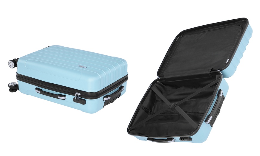 Image 6: 3-Piece Hard Shell Suitcase Set