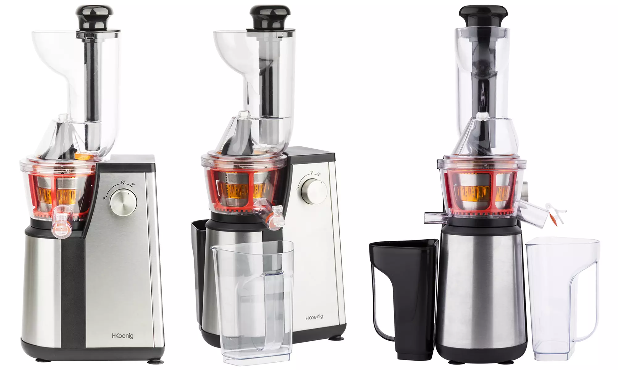 Extracteur de jus vertical H.Koenig Vitalice avec 3 types de tamis. Livraison offerte - Primary Image