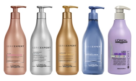 1 o 2 shampoo professionali L'Oreal Serie Expert da 500 ml, per vari tipi di capelli, disponibili in varie tipologie