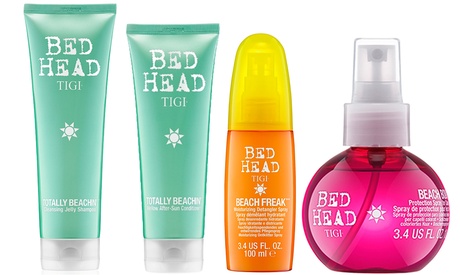 Spray protettivo capelli, latte districante, shampoo e balsamo Tigi, per mare e piscina, in vari formati e in kit