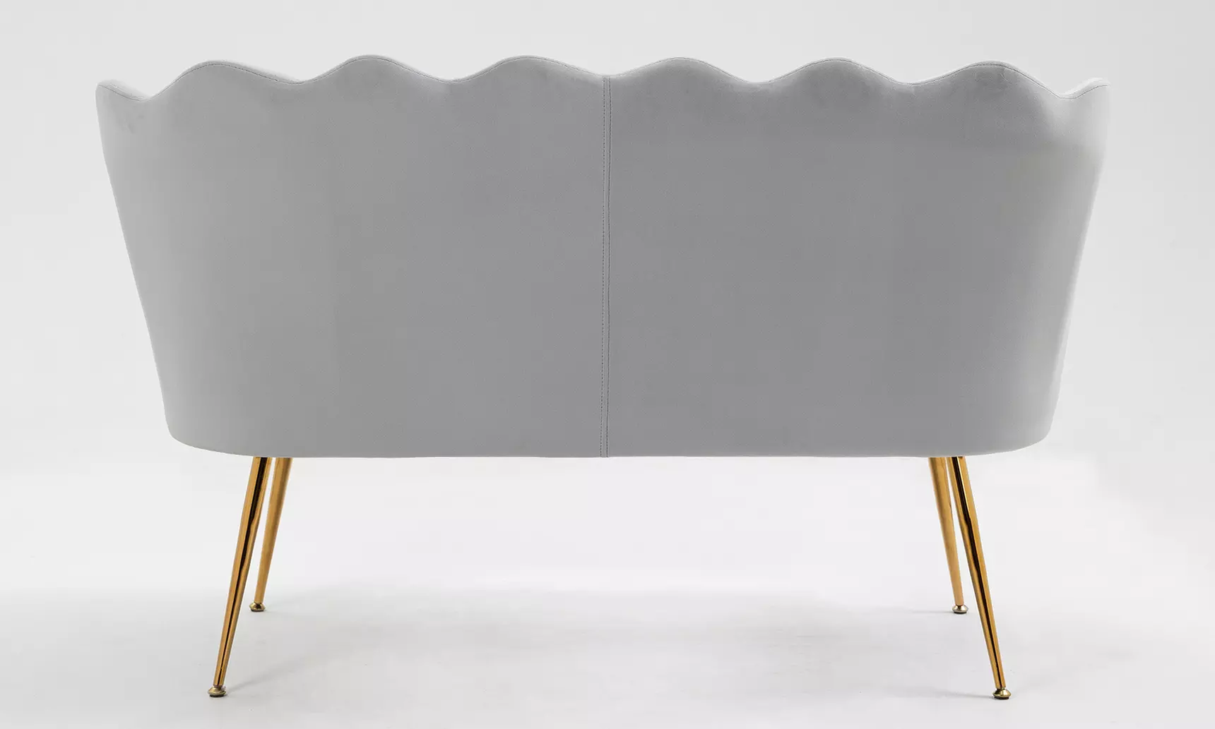 Divano a due posti a forma di conchiglia