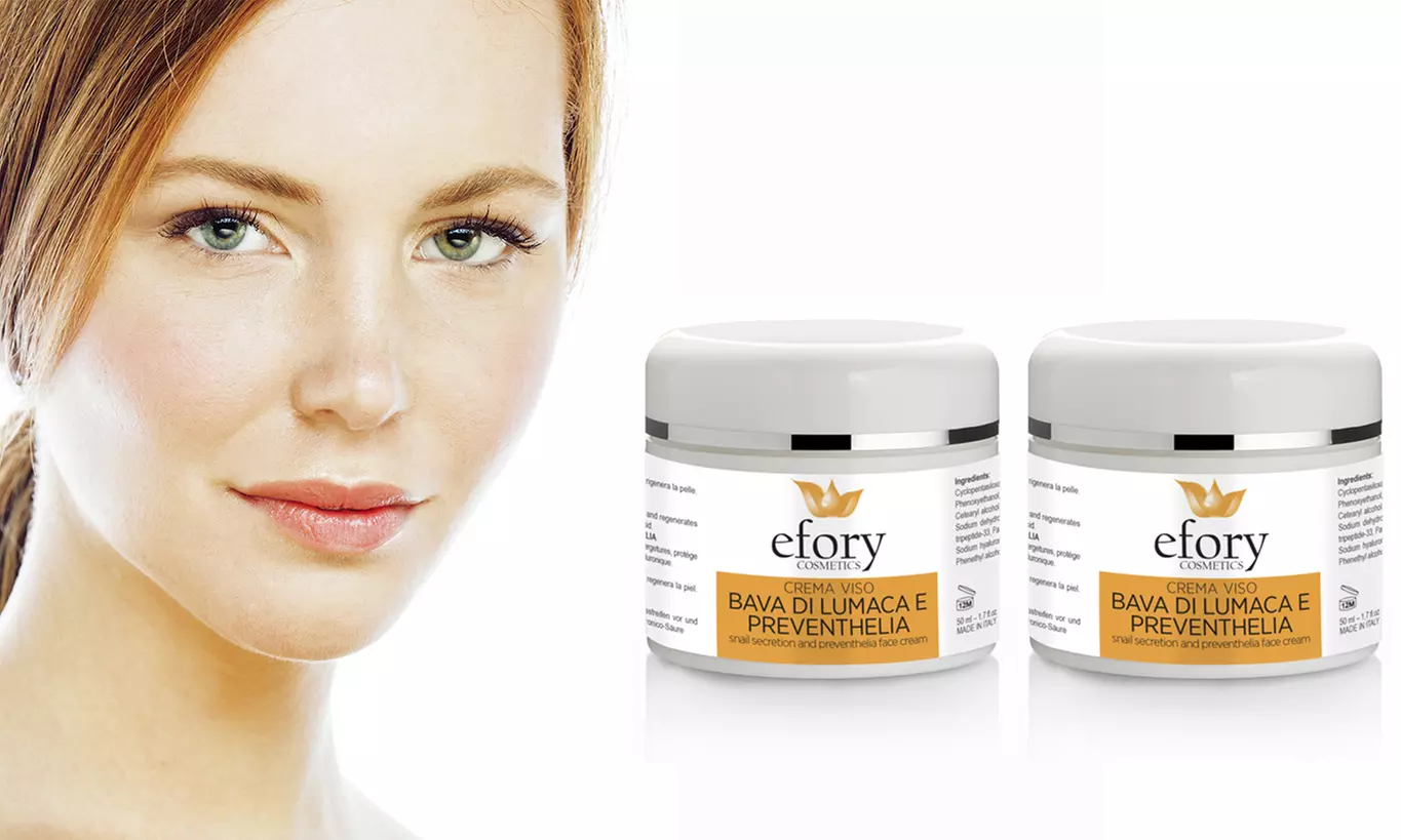 2, 3, 4 ou 6 crèmes visage à la bave d'escargot anti-taches, acné et rides, Efory Cosmetics - Primary Image