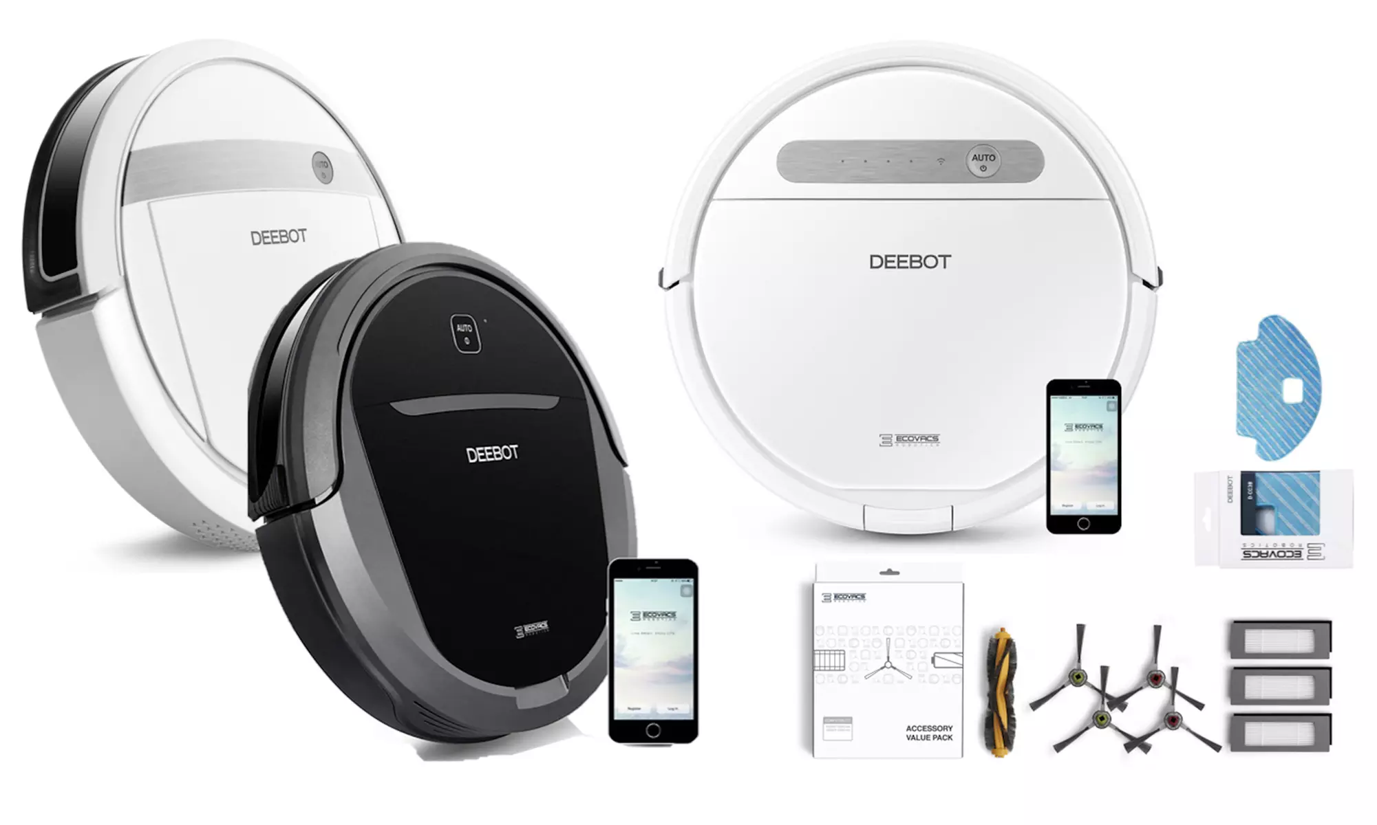 ECOVACS DEEBOT M81, M88 or OZMO 610 Robotic Vacuum Cleaner and Mop - Primary Image