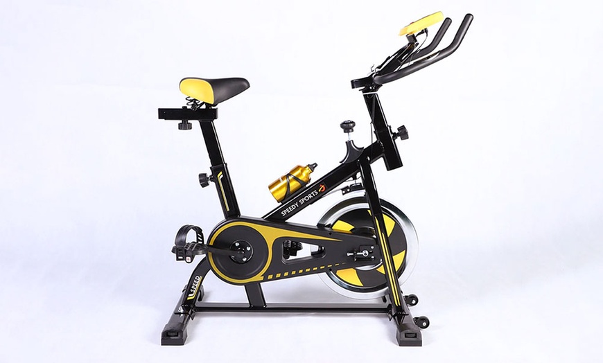 Image 7: Exercise Spin Wheel Bike with 10kg Flywheel