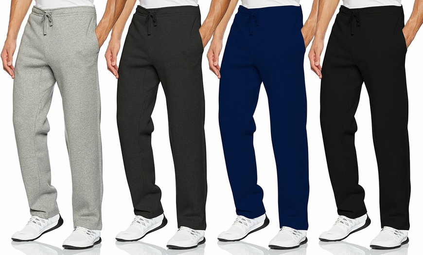 Image 2: Unisex Open Hem Joggers