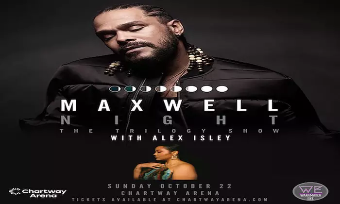 MAXWELL: NIGHT - The Trilogy Show W/ Alex Isley on Oct 22 at 7pm - Primary Image