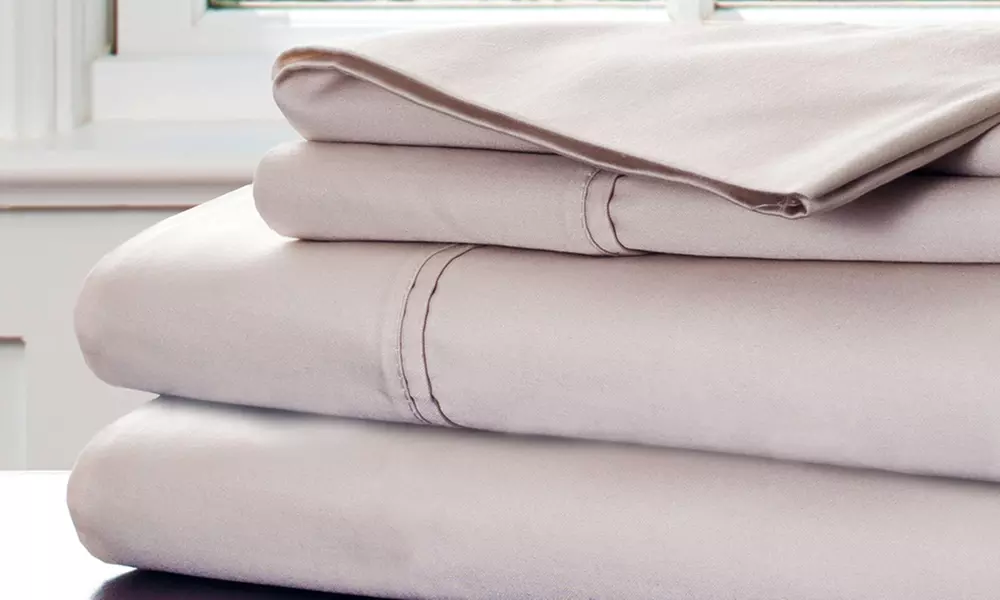 1,000 Thread-Count Egyptian Cotton-Rich Lavish Home Sheet Set - Primary Image