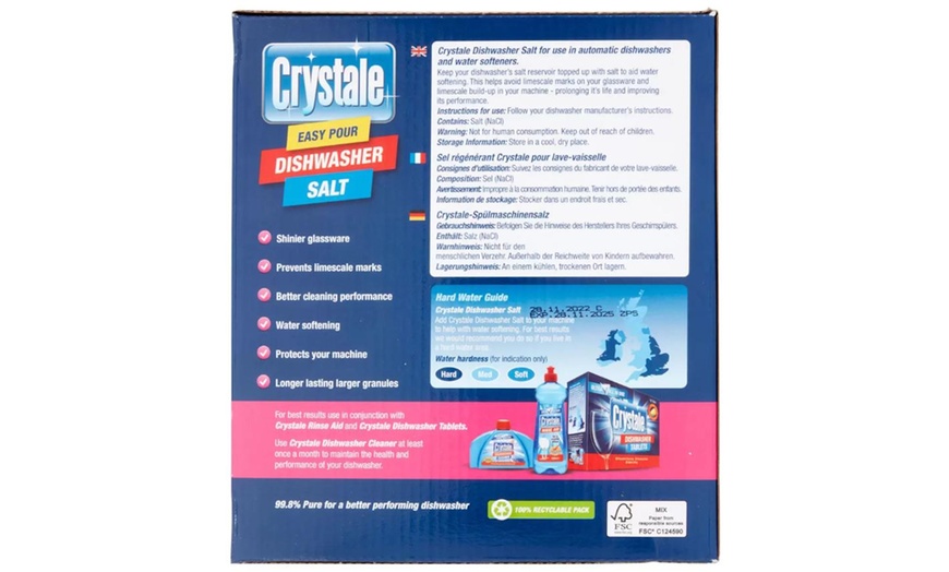 Image 3: Four Packs of Crystale Dishwasher Salts 2Kg