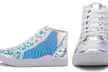 Olivia Miller Girls' Superstar Lace-Up High-Top Sneakers - Second Medium