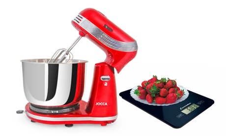 Set de batidora amasadora y báscula digital de cocina Jocca