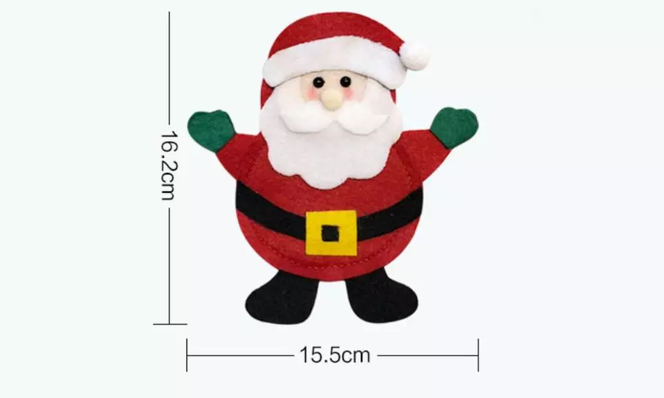 Juego de 3 fundas navideñas para cubiertos