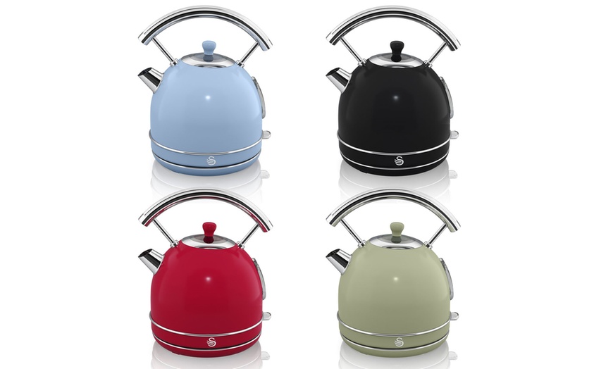 Image 1: Swan Retro 1.7L Dome Kettle 