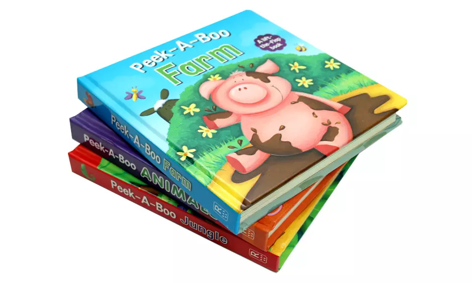 Lift the Flap Peek-A-Boo Book Set (3-Piece) - Second Medium