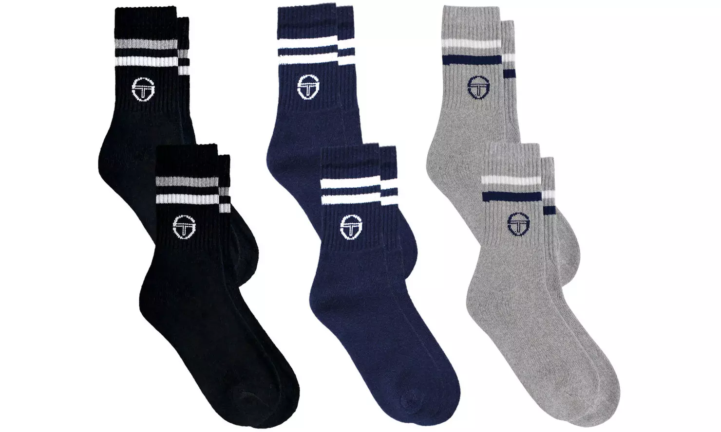 6, 12 o 15 paia di calzini sportivi Sergio Tacchini o Lotto