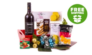 Free Shipping: Christmas Hampers + Wine