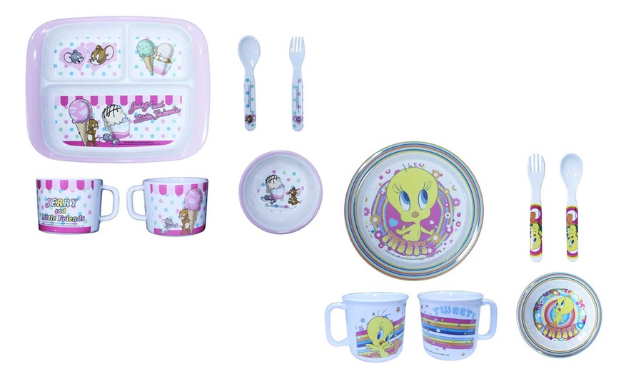 Image 11: Five-Piece Mealtime Melamine Sets