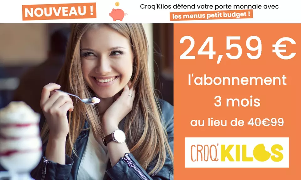 Programme minceur de 3, 6 ou 12 mois pour 1 personne avec Croq Kilos by M6 jusqu'à 50% de réduction - Primary Image
