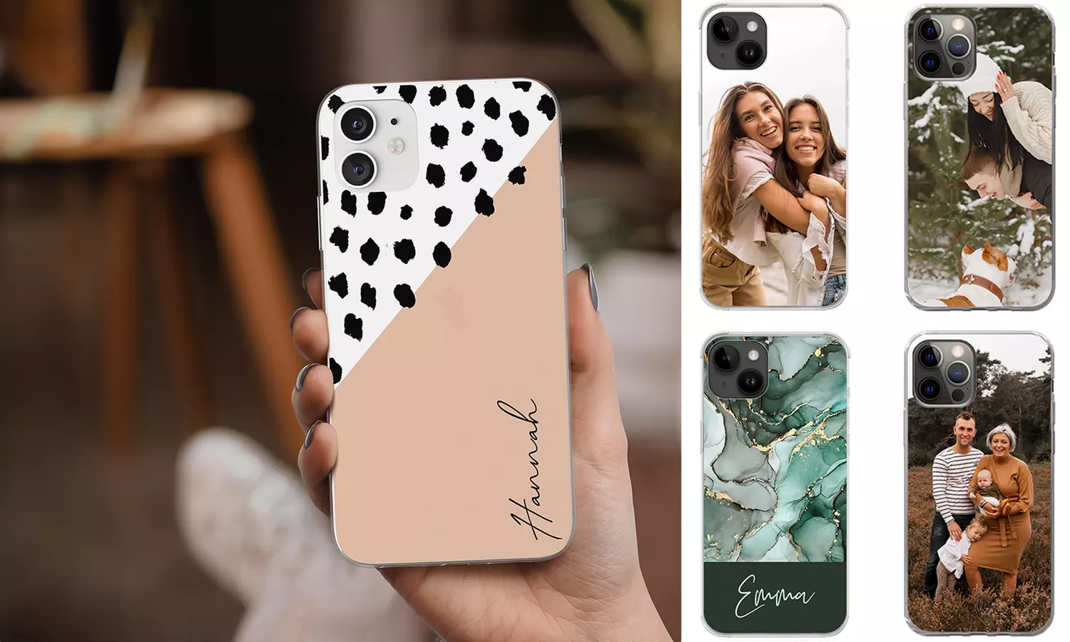 Personalisierbare Handyhülle mit Foto für verschiedene Smartphones