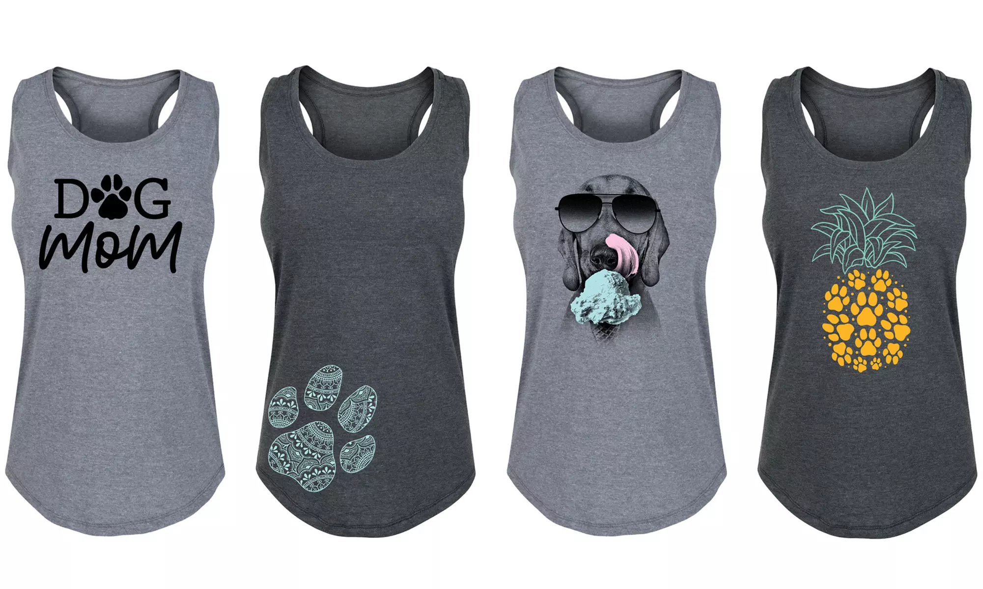 Women's Summertime Dog Mom Tanks. Plus Sizes Available. - Primary Image