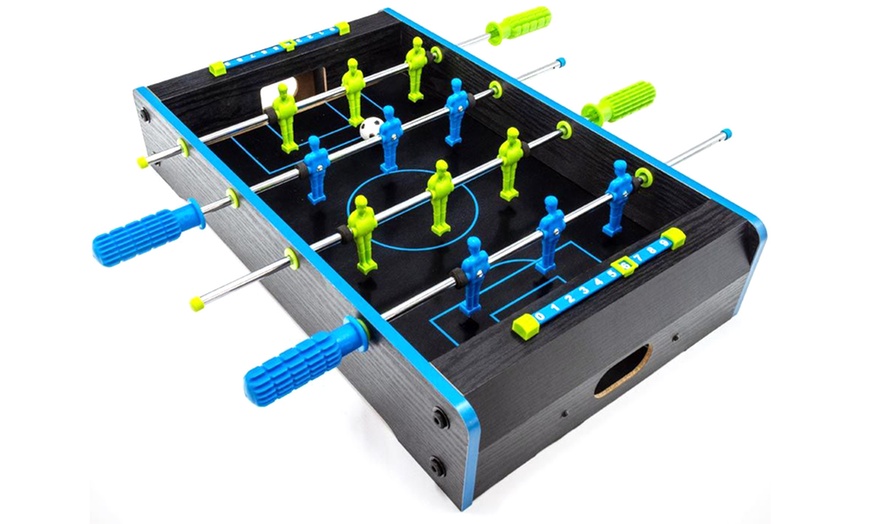 Image 2: #winning Compact Neon Table Soccer Set