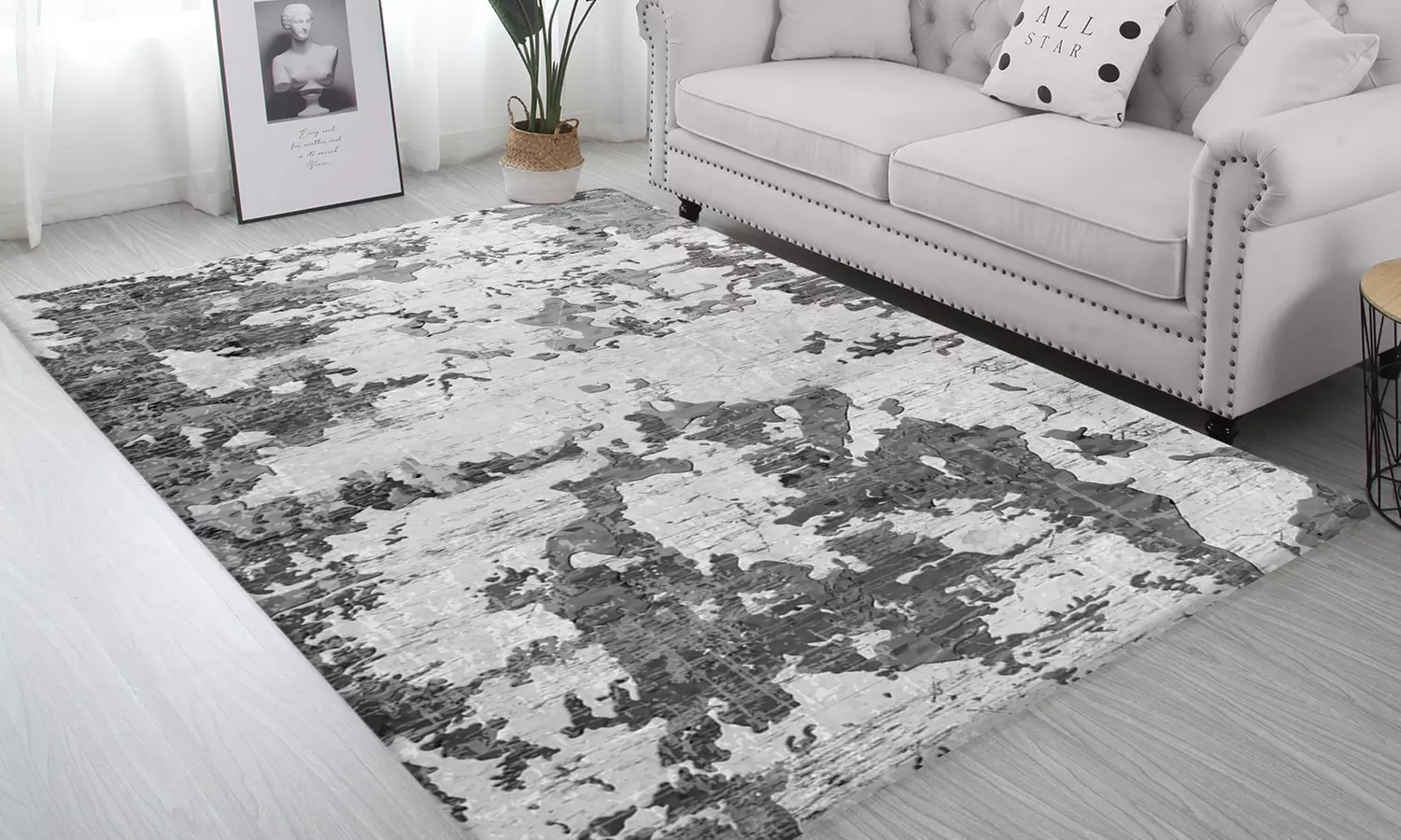 Tapis de salon antidérapant moderne - Primary Image
