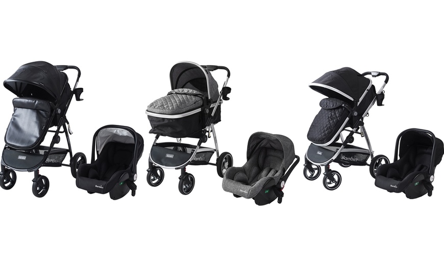 Image 1: Three-in-One Deluxe All-Terrain Stroller