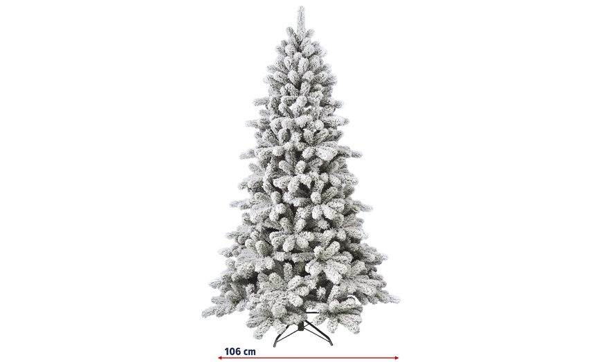 Image 2: Albero Di Natale artificiale con neve fitta