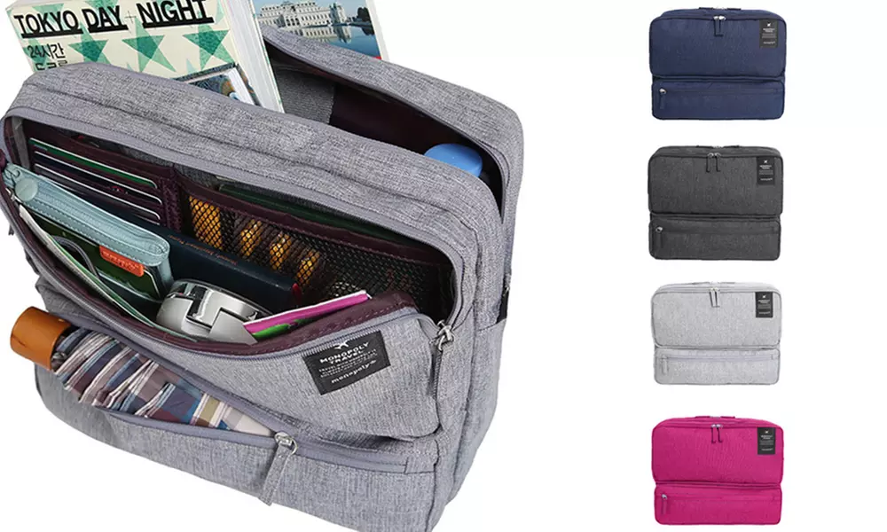 1x oder 2x Handgepäck-Tasche mit Fächern für iPad, Wasserflasche, Dokumente u. v. m. in der Farbe nach Wahl - Primary Image