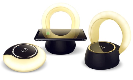 Lampe design 2 en 1 / Chargeur sans fil - Technologie Qi - Charge rapide