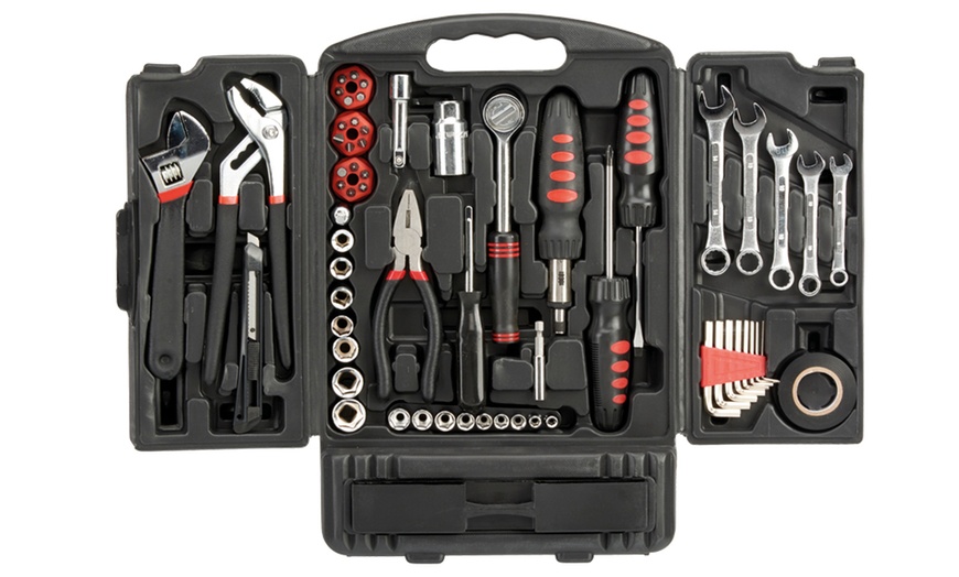 Image 1: 61-Piece Tool Case Set 