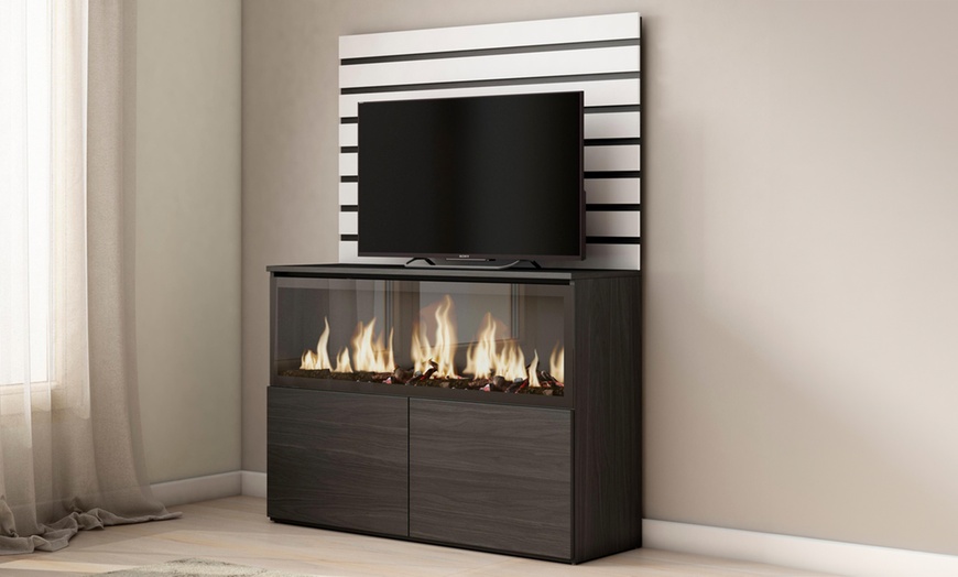 Image 4: Mueble para habitación con chimenea eléctrica
