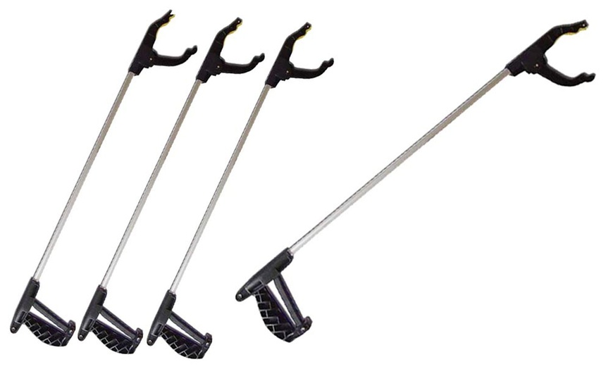 Image 1: Pack of Four Magnetic Tipped Litter Pickers With Free Delivery