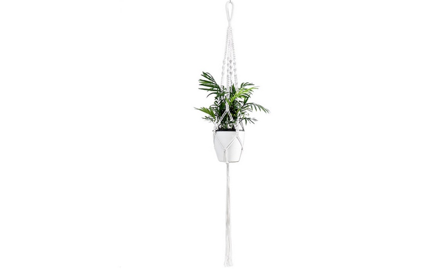 Image 4: One or Two Macramé Pot Plant Hangers