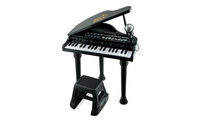 toy grand piano and stool set