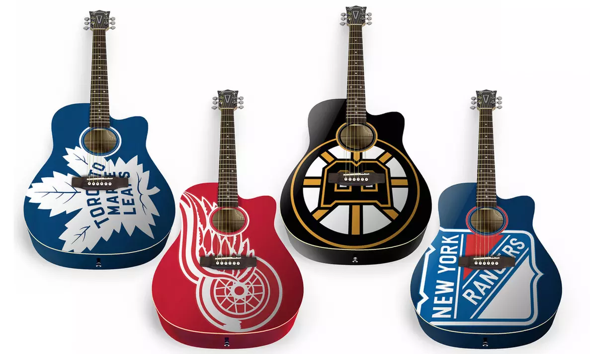 The Sports Vault Corp NHL 41" WGA Classic Acoustic Guitar - Primary Image