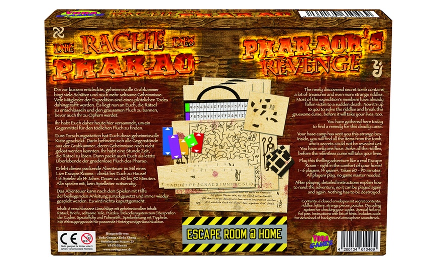 Image 2: Escape Game "Die Rache des Pharaoh" für zu Hause 