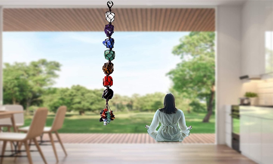 Image 6: Chakra Gemstone Hanging Ornament