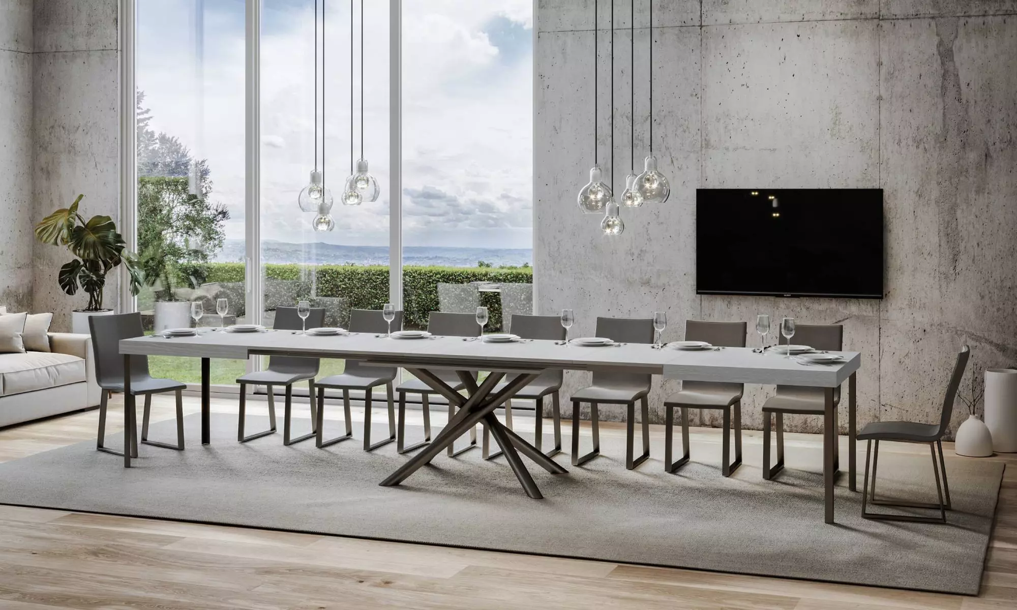 Table avec rallonge "Famas"