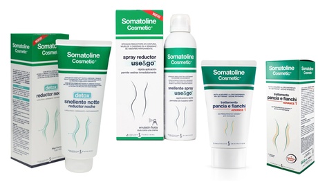 Creme Somatoline che favoriscono la riduzione degli accumuli adiposi, disponibili in 3 tipologie