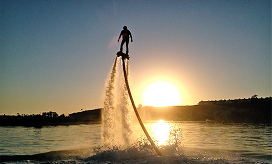 Water-Powered Jet-Board Flight - Fly Jet Sports | Groupon