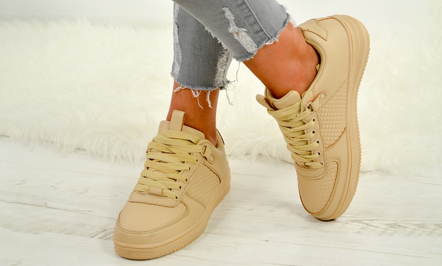 Image 13: Women's Lace-Up Sneakers